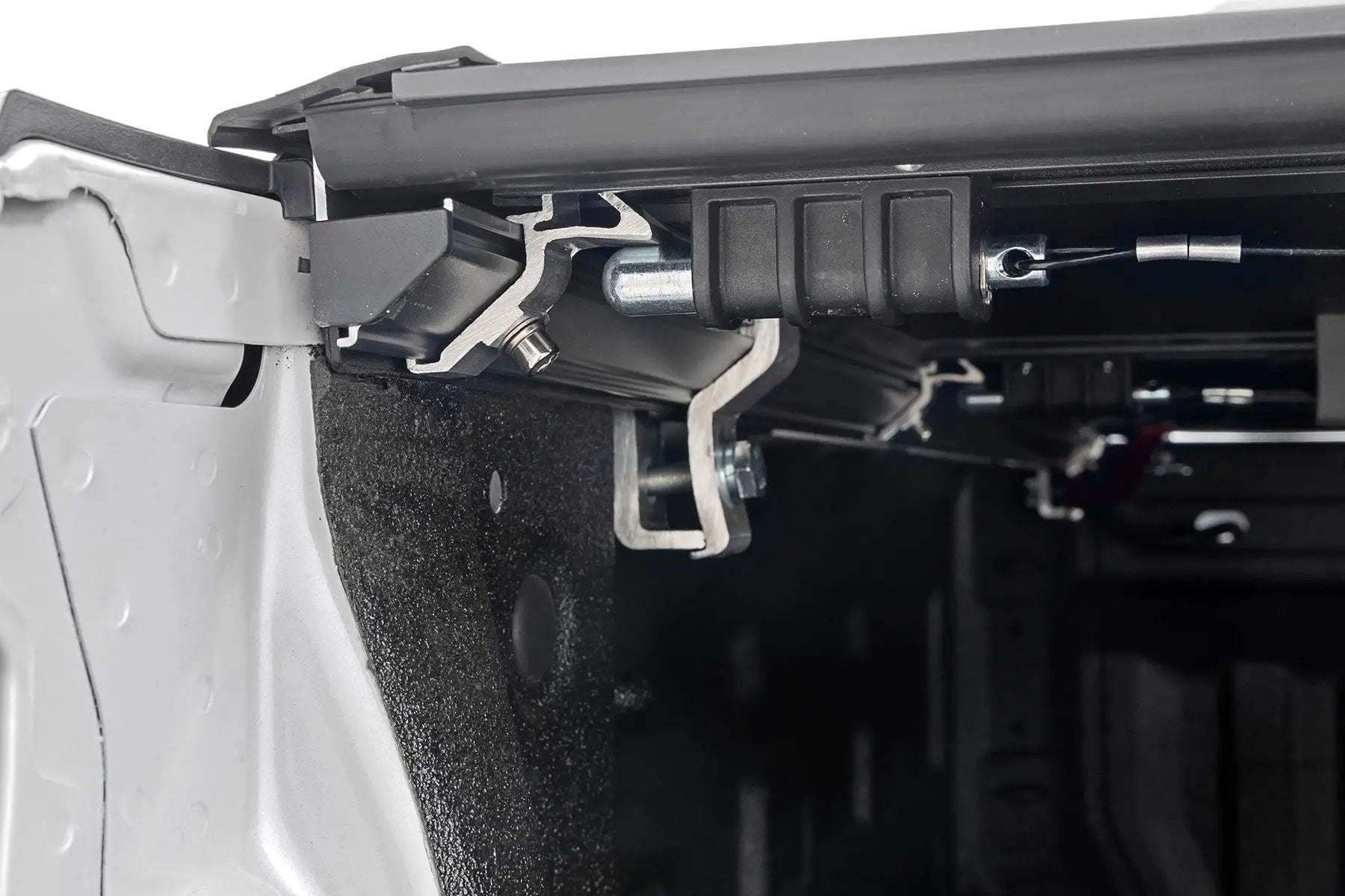 Rough Country Hard Low Profile Bed Cover | 6'7" Bed | Rail Cap | Chevy/GMC 1500/2500HD/3500HD (14-19 & Classic) by Rough Country