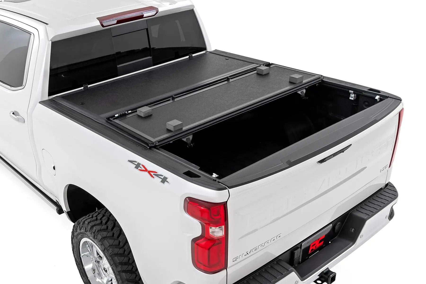 Rough Country Hard Low Profile Bed Cover | 6'7" Bed | Rail Cap | Chevy/GMC 1500/2500HD/3500HD (14-19 & Classic) by Rough Country