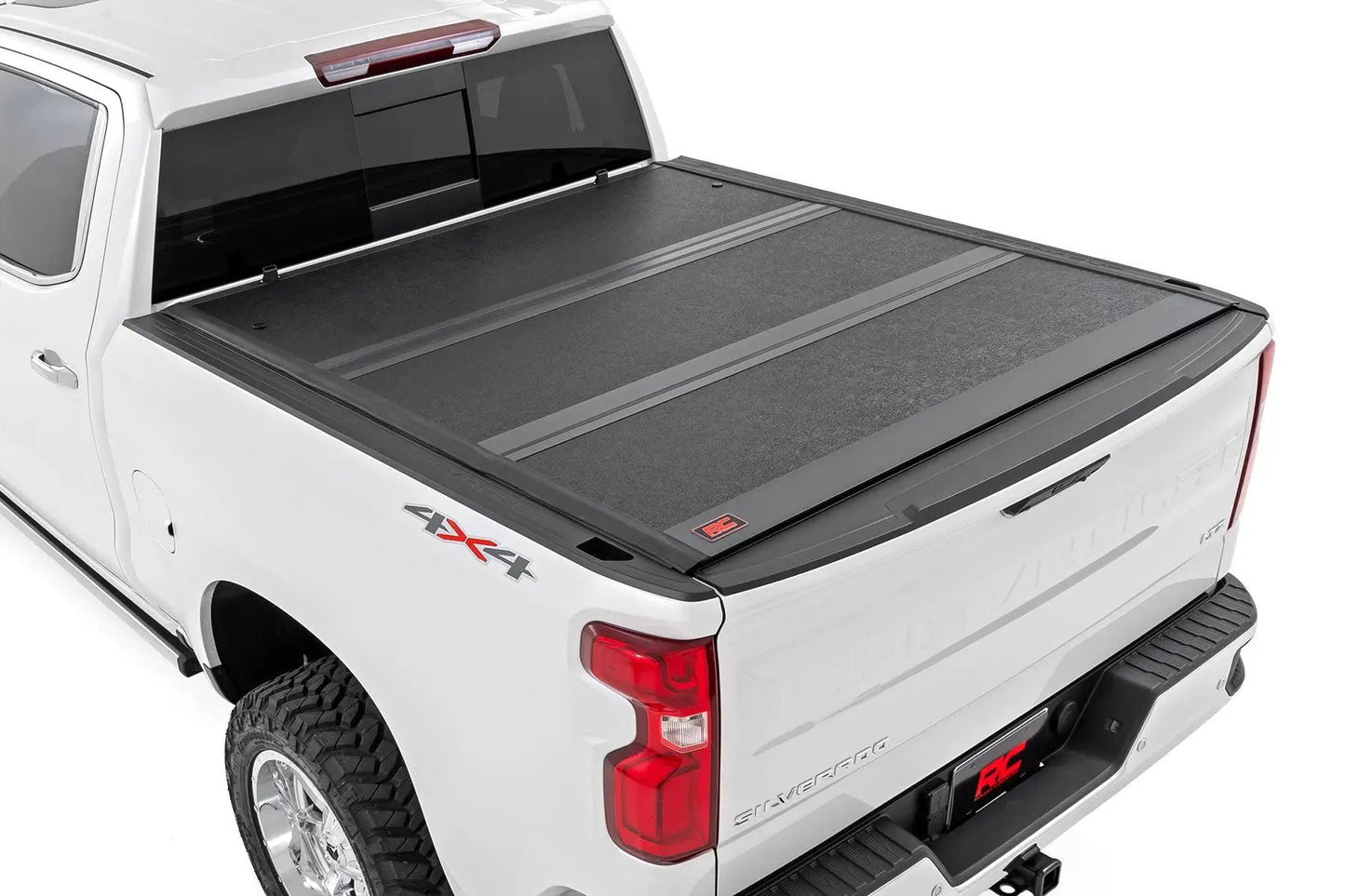 Rough Country Hard Low Profile Bed Cover | 6'7" Bed | Rail Cap | Chevy/GMC 1500/2500HD/3500HD (14-19 & Classic) by Rough Country