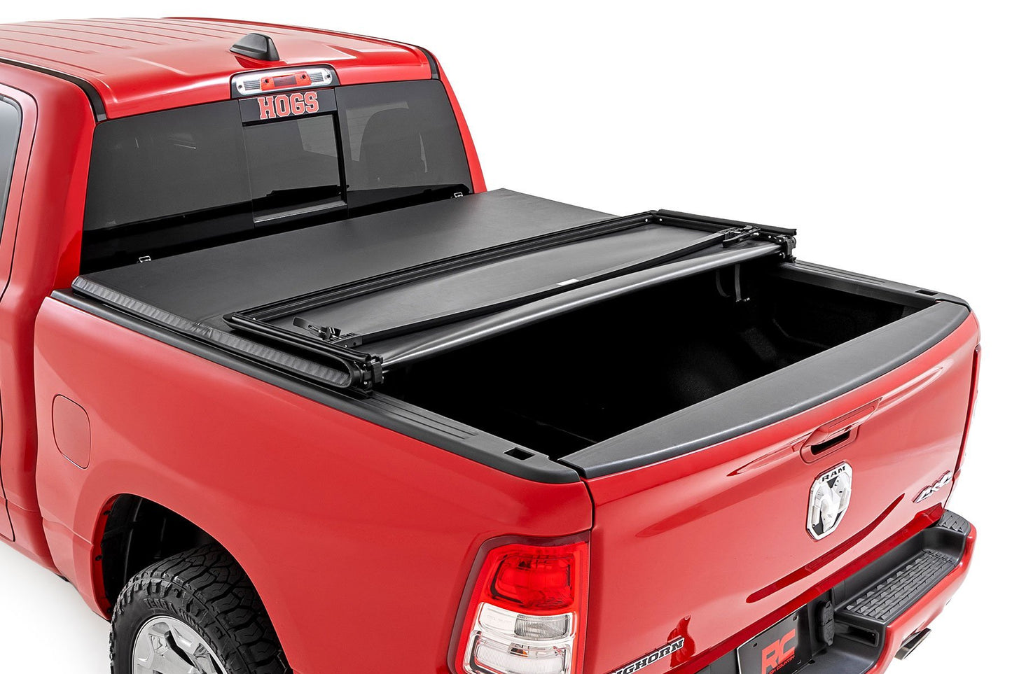 Rough Country Soft Tri-Fold Bed Cover | 6'4" Bed | Ram 1500 (19-26)/1500 TRX (21-24)