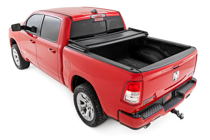 Rough Country Soft Tri-Fold Bed Cover | 6'4" Bed | Ram 1500 (19-26)/1500 TRX (21-24)