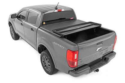 Rough Country Soft Tri-Fold Bed Cover | 5' Bed | Ford Ranger 2WD/4WD (2019-2023) by Rough Country