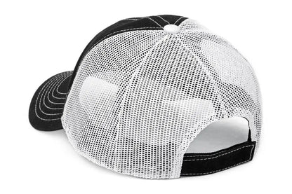 Rough Country Hat | White Mesh | Rough Country Patch | Black/Red by Rough Country