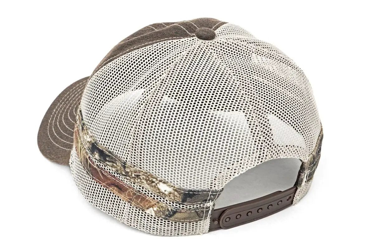 Rough Country Hat | Mesh | Rough Country Patch | Brown/Camo by Rough Country
