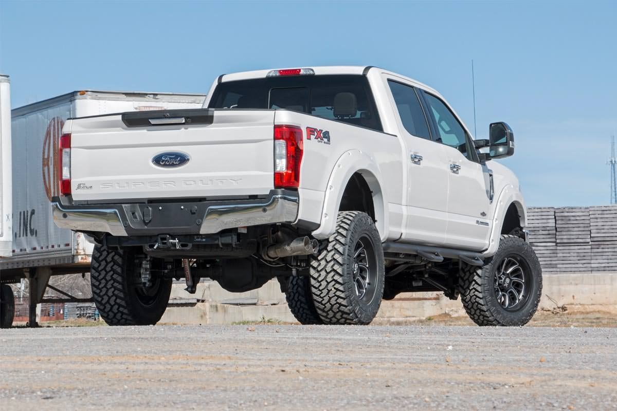 Rough Country Pocket Fender Flares | M7 Carbonized Gray | Ford F-250/F-350 Super Duty (17-22)