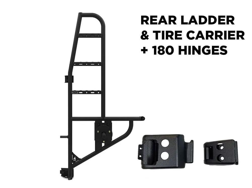 Flatline Van Co. Sprinter Tire Carrier and Ladder + 180˚ Hinges by Flatline Van Co.