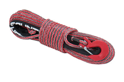 Rough Country Synthetic Rope | 3/8 Inch | 85 Ft | Red/Gray by Rough Country