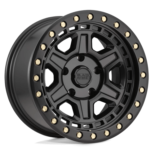 Black Rhino Hard Alloys BR RENO 17X9 5X127 +0 71 M-BLK BRASS HW by Black Rhino Hard Alloys