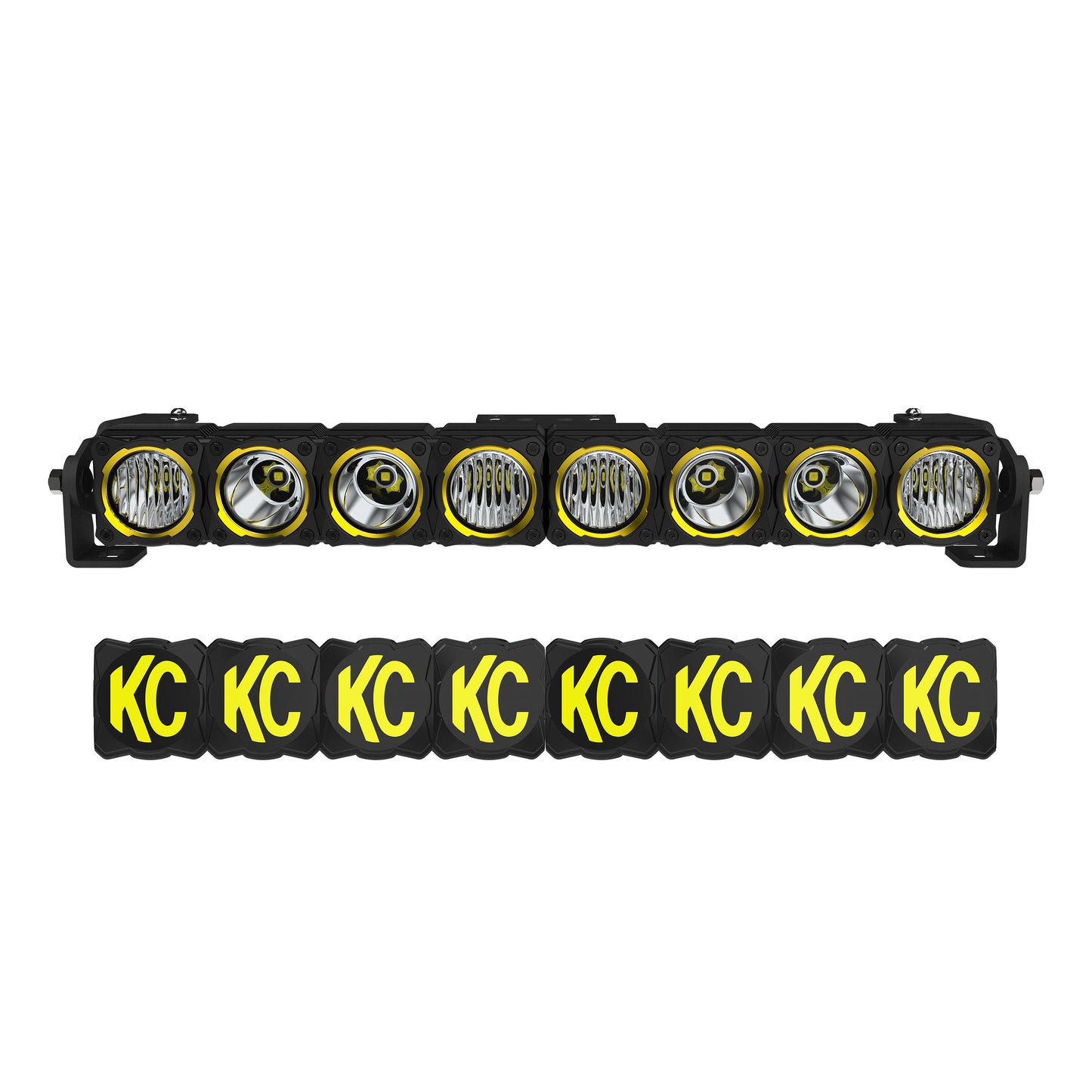 KC HiLiTES The KC FLEX ERA(R) LED Light Bar has a flexible design, combo/spot lenses included, high-output and amber backlight power modes, and KC's legendary quality.