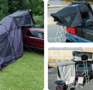 Rooftop tents, overland awnings, and vehicle camping accessories available from Auto Expedition in Ohio