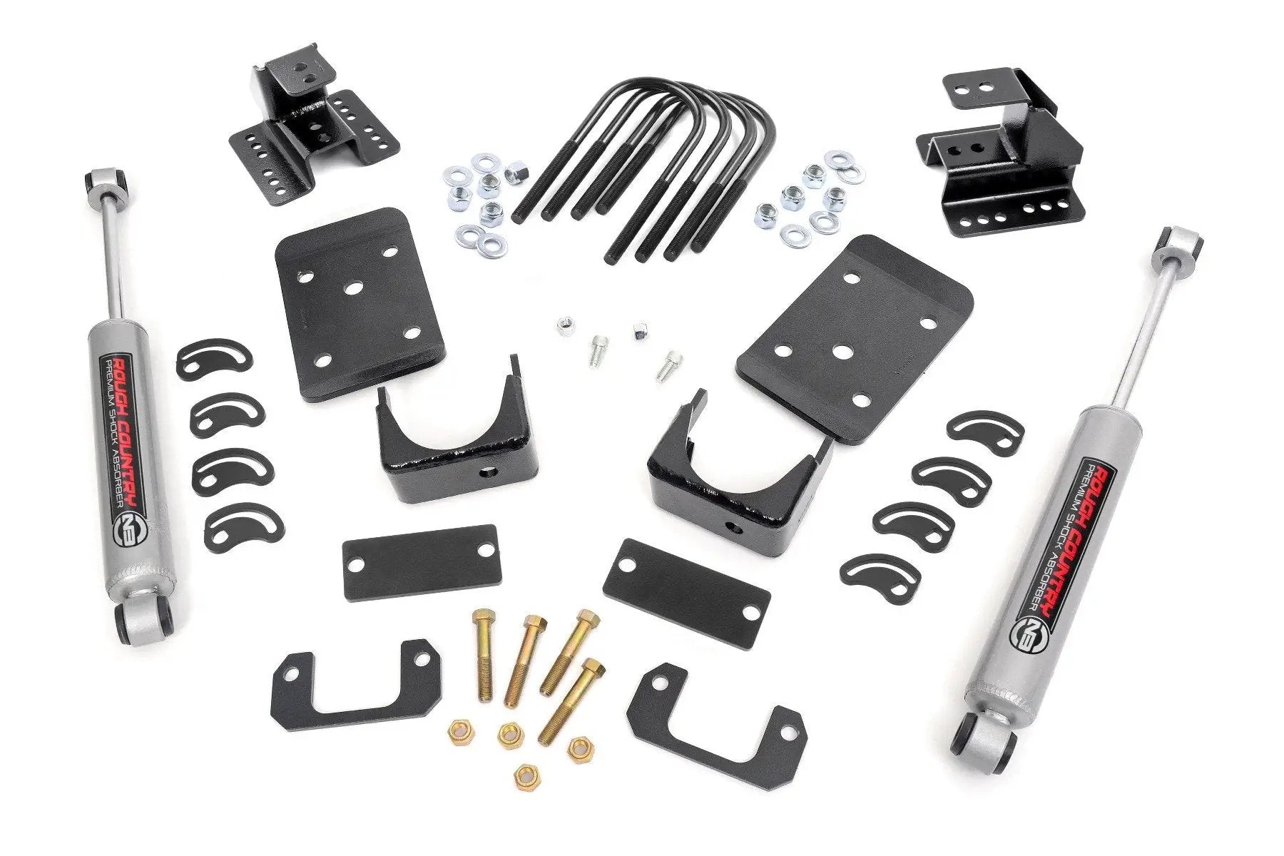 Rough Country Lowering Kit | Str Drop | 2"FR | 4"RR | Chevy/GMC 1500 (07-15) by Rough Country