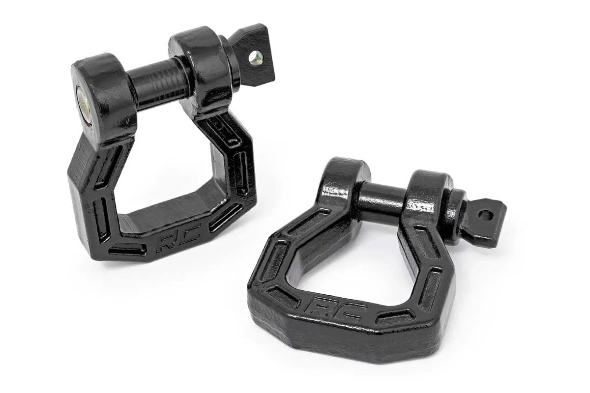 Rough Country D-Ring | Forged | Pair | Black by Rough Country