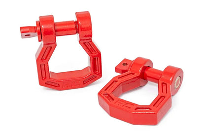 Rough Country D-Ring | Forged | Pair | Red by Rough Country
