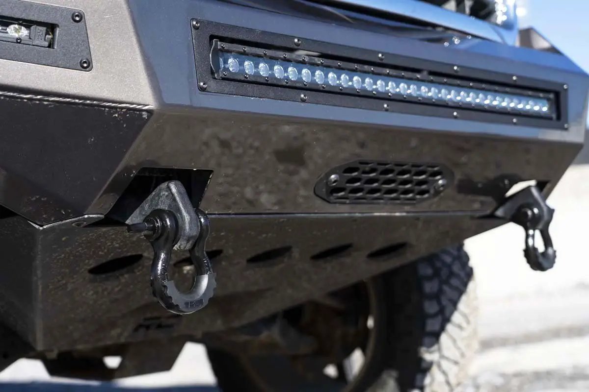 Rough Country Tow Hook Brackets | D-Ring Combo | Chevy/GMC 1500 (07-13) by Rough Country