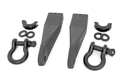 Rough Country Tow Hook Brackets | D-Ring Combo | GMC Sierra 2500 HD 2WD/4WD (2020-2026)