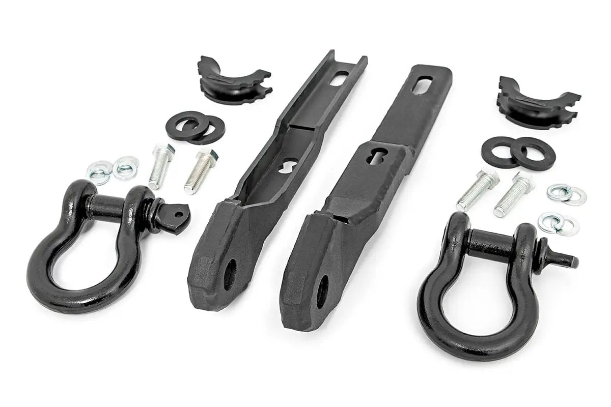 Rough Country Tow Hook Brackets | D-Ring Combo | Nissan Titan 2WD/4WD (2017-2024) by Rough Country