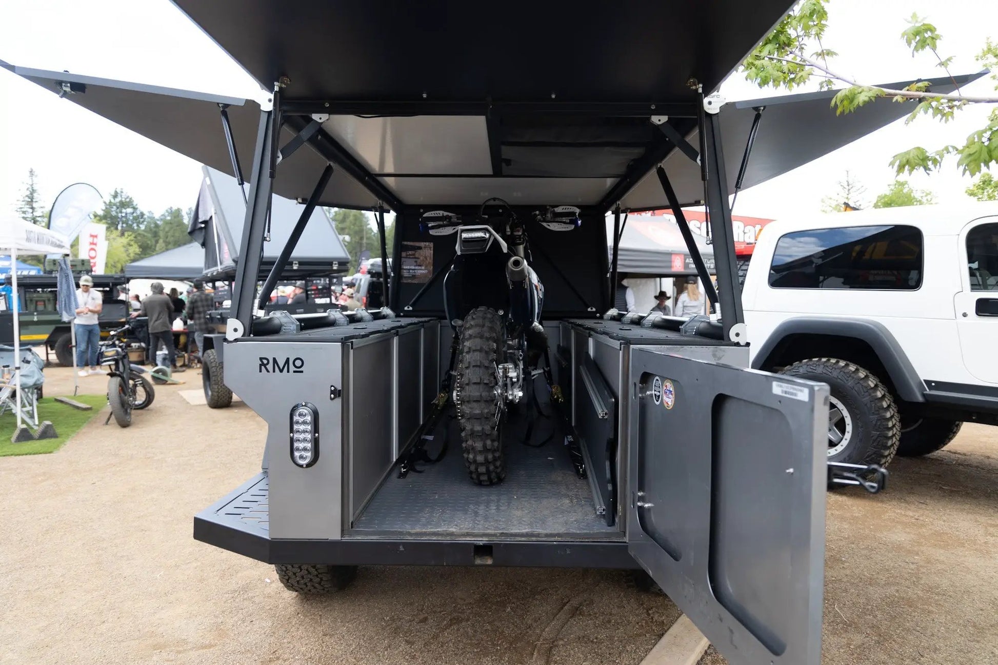 Rustic Mountain Overland Anzac GFC Moto Hauler - Driver Side Utility Module Package by Goose Gear