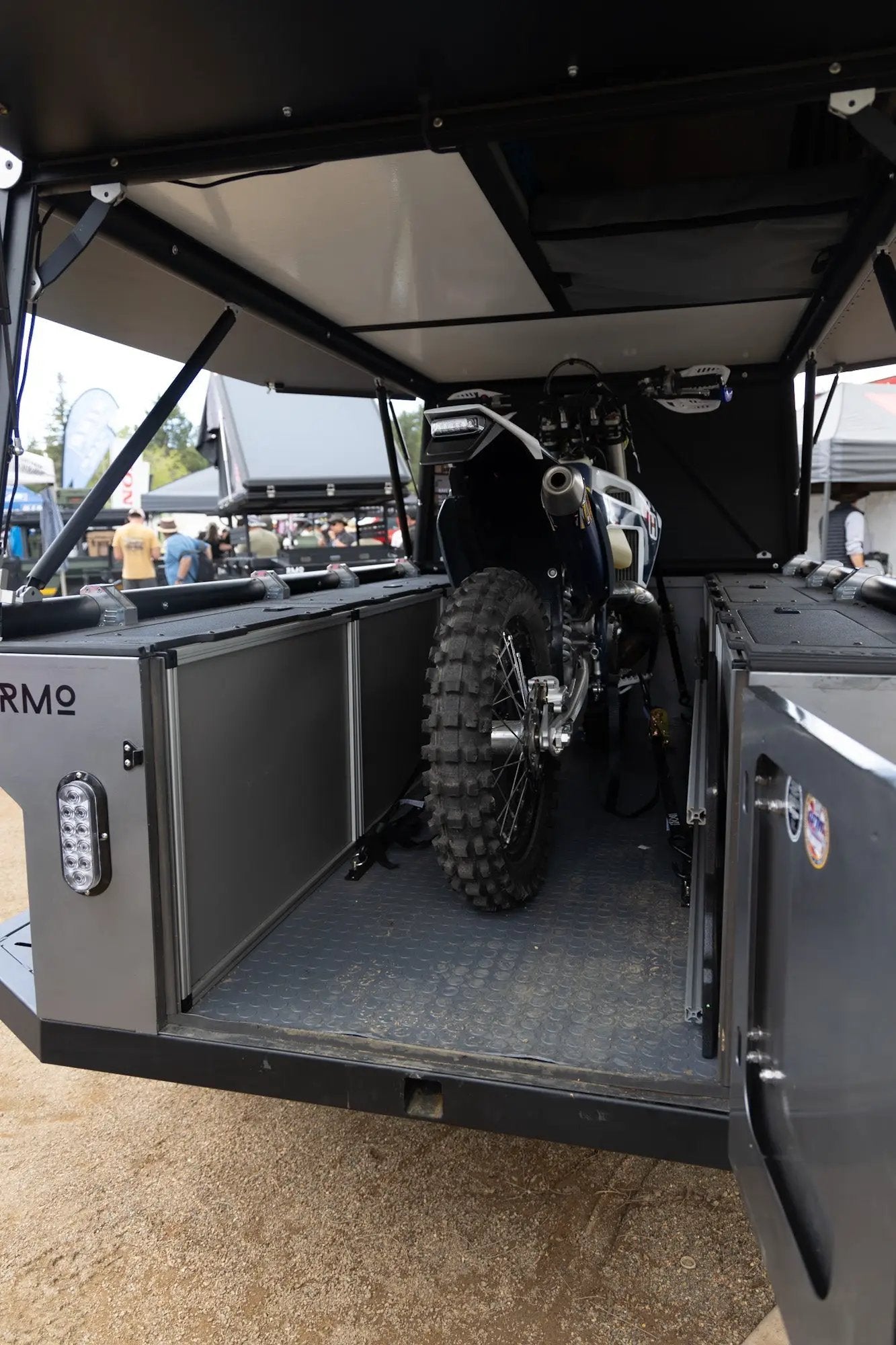 Rustic Mountain Overland Anzac GFC Moto Hauler - Driver Side Utility Module Package by Goose Gear