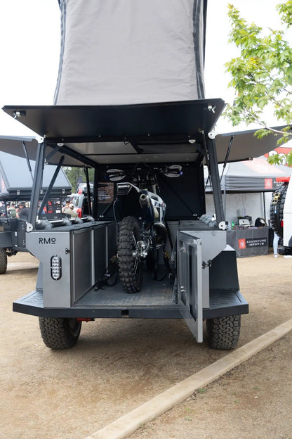 Rustic Mountain Overland Anzac GFC Moto Hauler - Driver Side Utility Module Package by Goose Gear