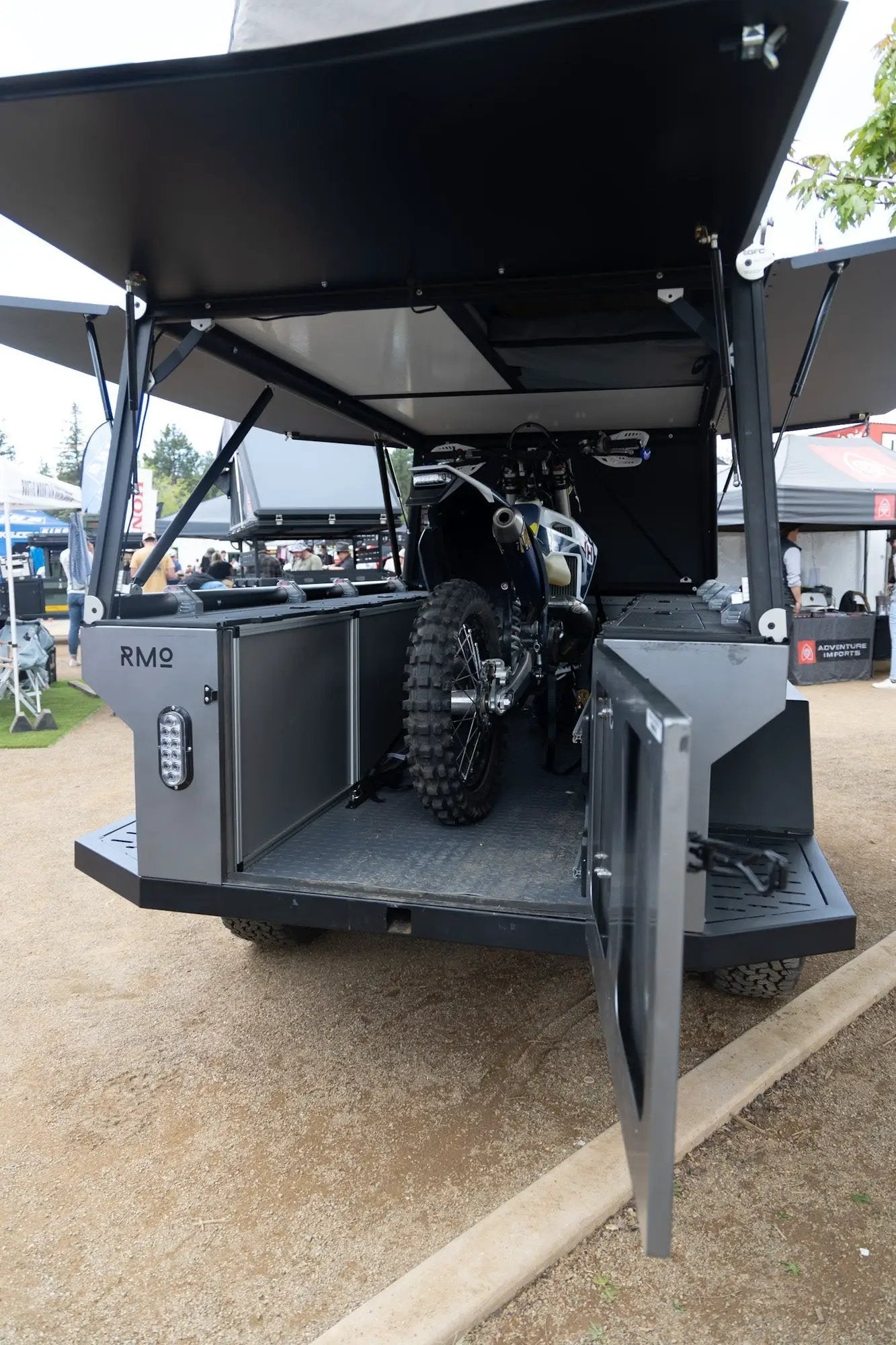 Rustic Mountain Overland Anzac GFC Moto Hauler - Passenger Side Utility Module Package by Goose Gear