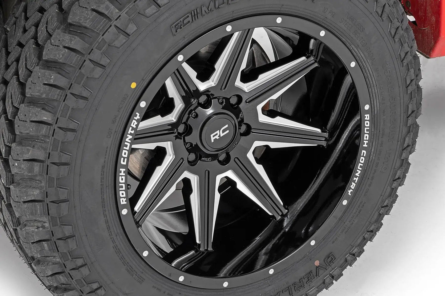 Rough Country 91M Series Wheel | One-Piece | Gloss Black | 20x12 | 8x170 | -44mm by Rough Country