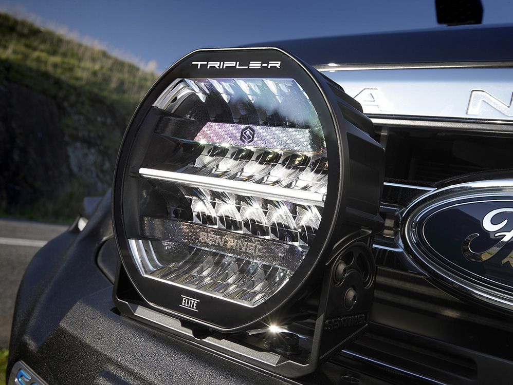 TRIPLE-R-LIGHTS Sentinel 9" Elite (with Backlight) - with 'Wide' Mount (0S9-US-ELITE-PL-WM)