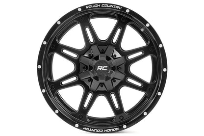 Rough Country 94 Series Wheel | One-Piece | Matte Black | 20x10 | 8x6.5 | -18mm by Rough Country