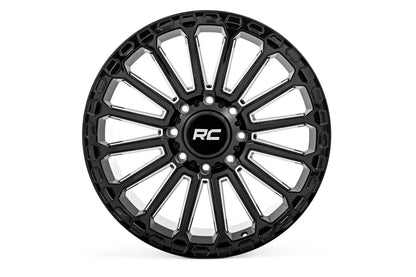 Rough Country 97 Series Wheel | One-Piece | Gloss Black | 17x9 | 5x5 | -12mm by Rough Country