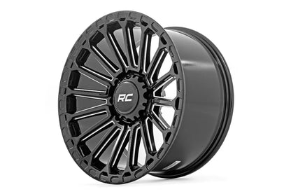 Rough Country 97 Series Wheel | One-Piece | Gloss Black | 17x9 | 5x5 | -12mm by Rough Country