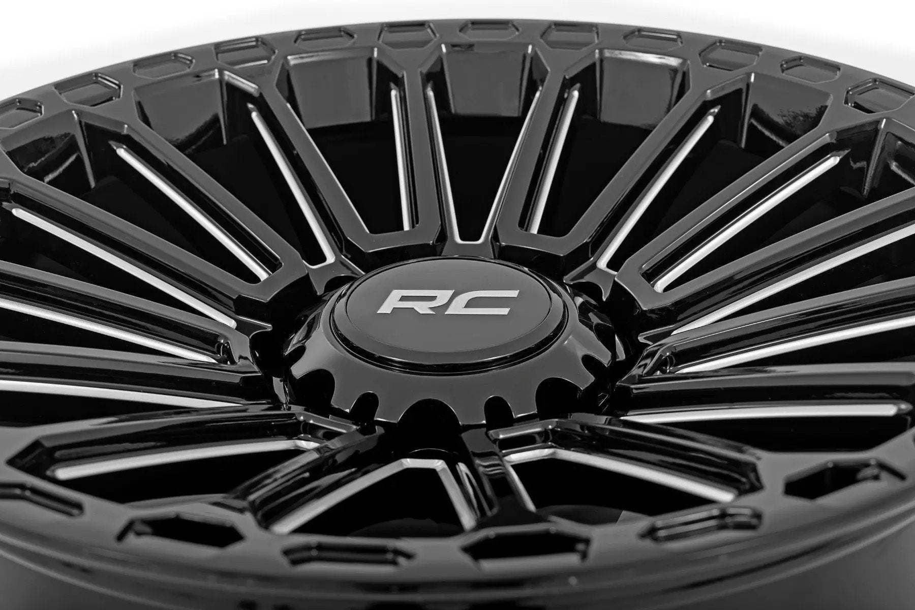 Rough Country 97 Series Wheel | One-Piece | Gloss Black | 22x10 | 6x5.5 | -25mm by Rough Country