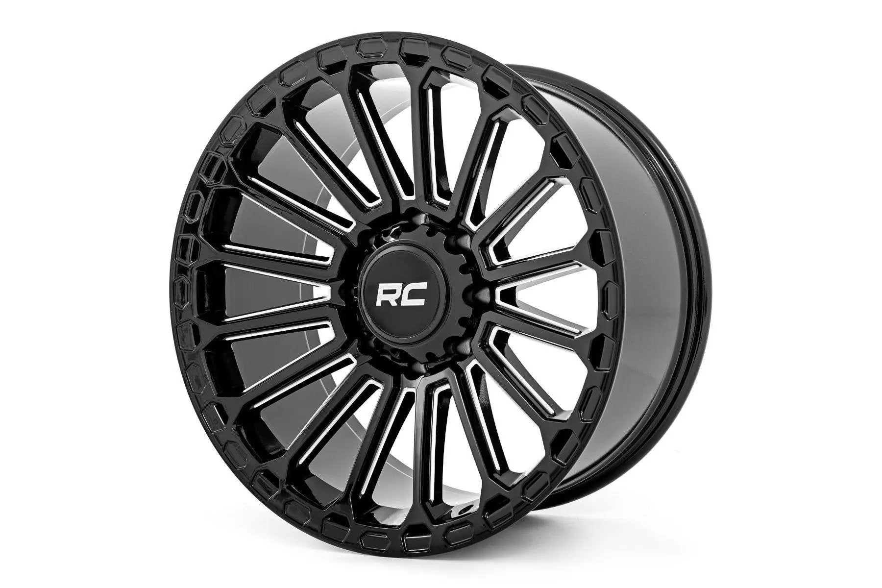 Rough Country 97 Series Wheel | One-Piece | Gloss Black | 17x9 | 5x5 | -12mm by Rough Country