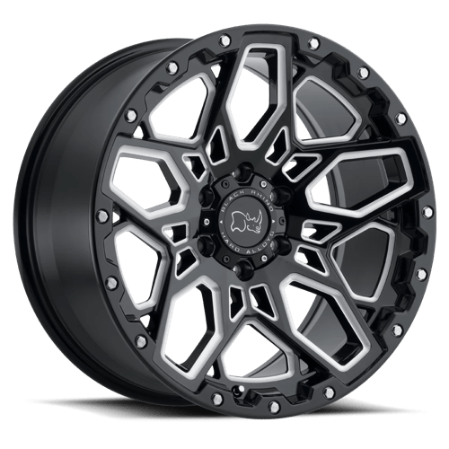 Black Rhino Hard Alloys BR SHRA 20X9.5 5X150 +12 110 G-BLK MLD by Black Rhino Hard Alloys