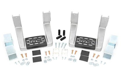 Rough Country Single Hoop Step | Universal | Alum | Pair | Multiple Makes & Models (Chevy/Ford/GMC/Ram) by Rough Country