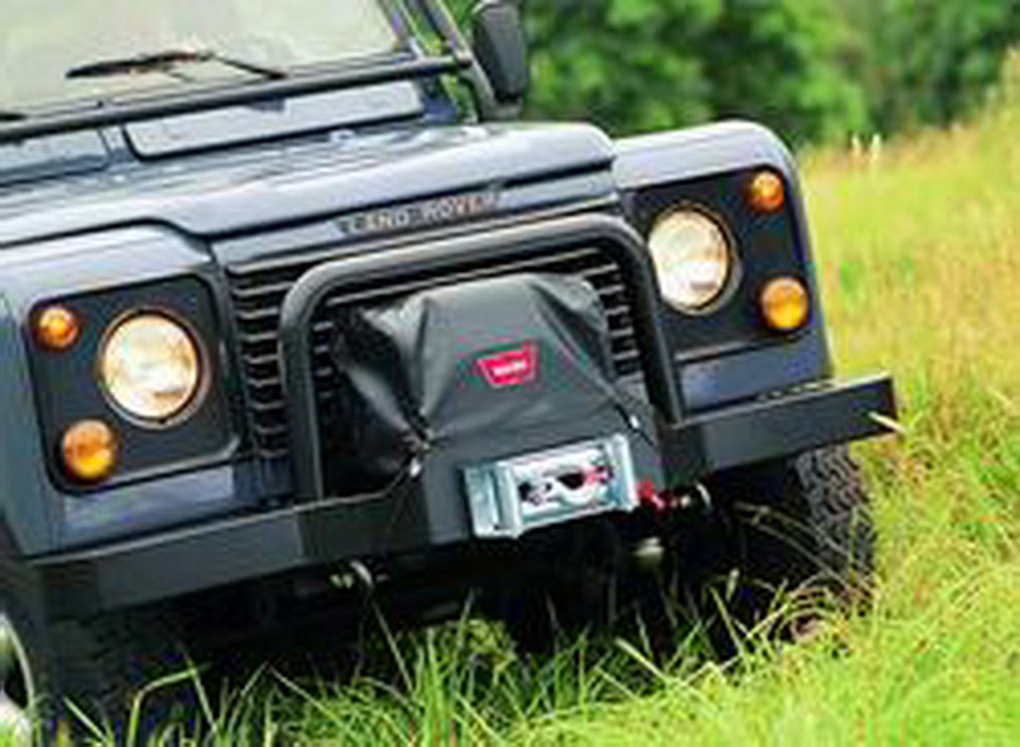 Warn Winch Cover For Use with M8274-50 Winch; Nylon-Backed Vinyl