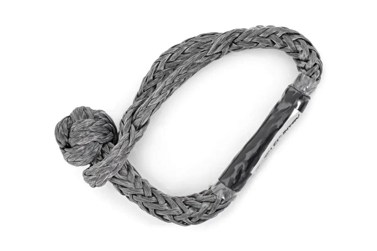Rough Country Soft Shackle | 7/16 Inch | Gray by Rough Country
