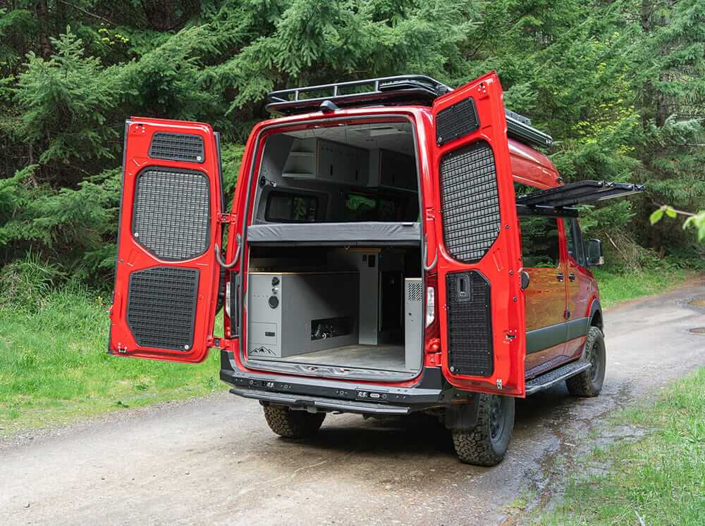 Flatline Van Co. Sprinter Rear Door Window Molle Panels by Flatline Van Co.