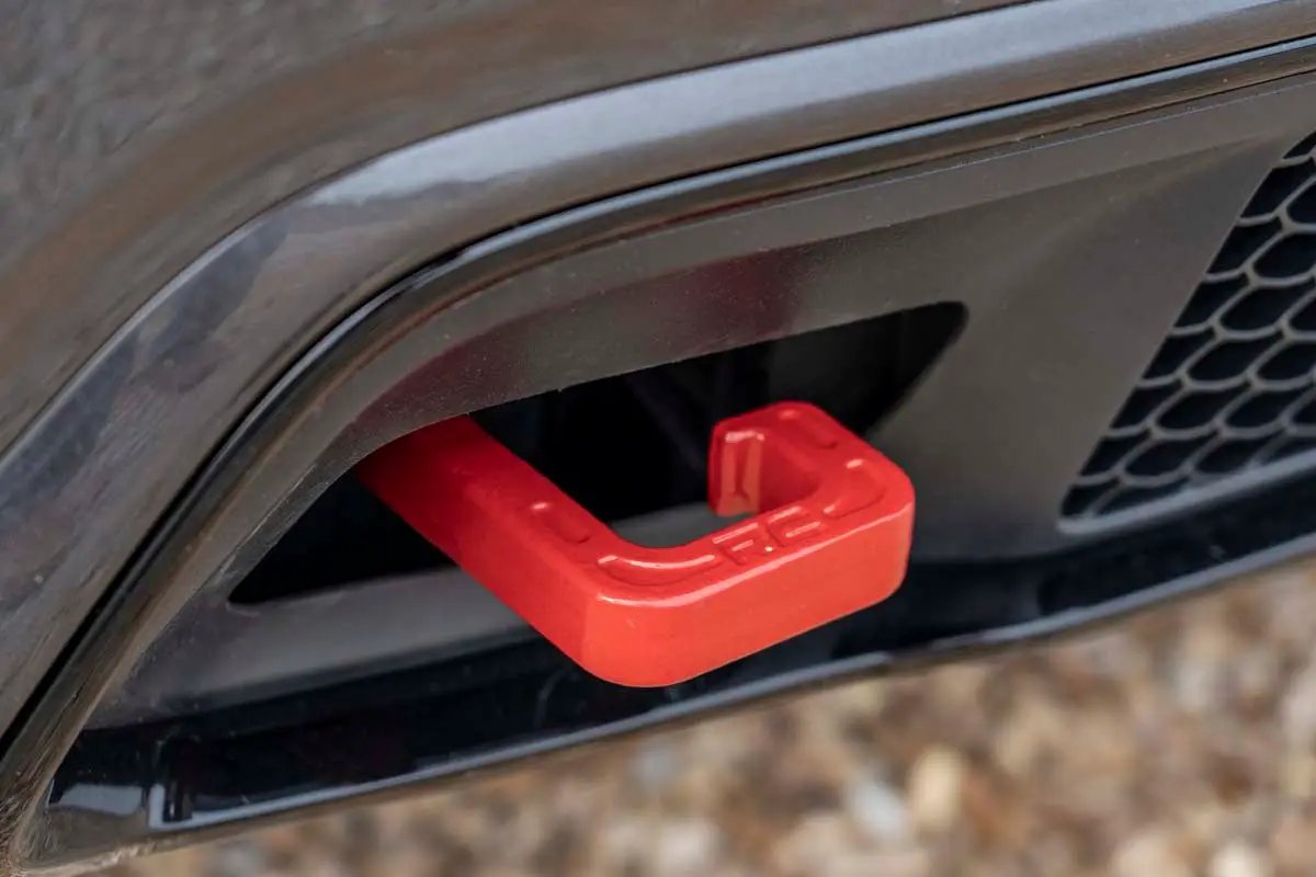 Rough Country Tow Hooks | Forged | Red | Jeep Grand Cherokee 2WD/4WD (2015-2022) by Rough Country