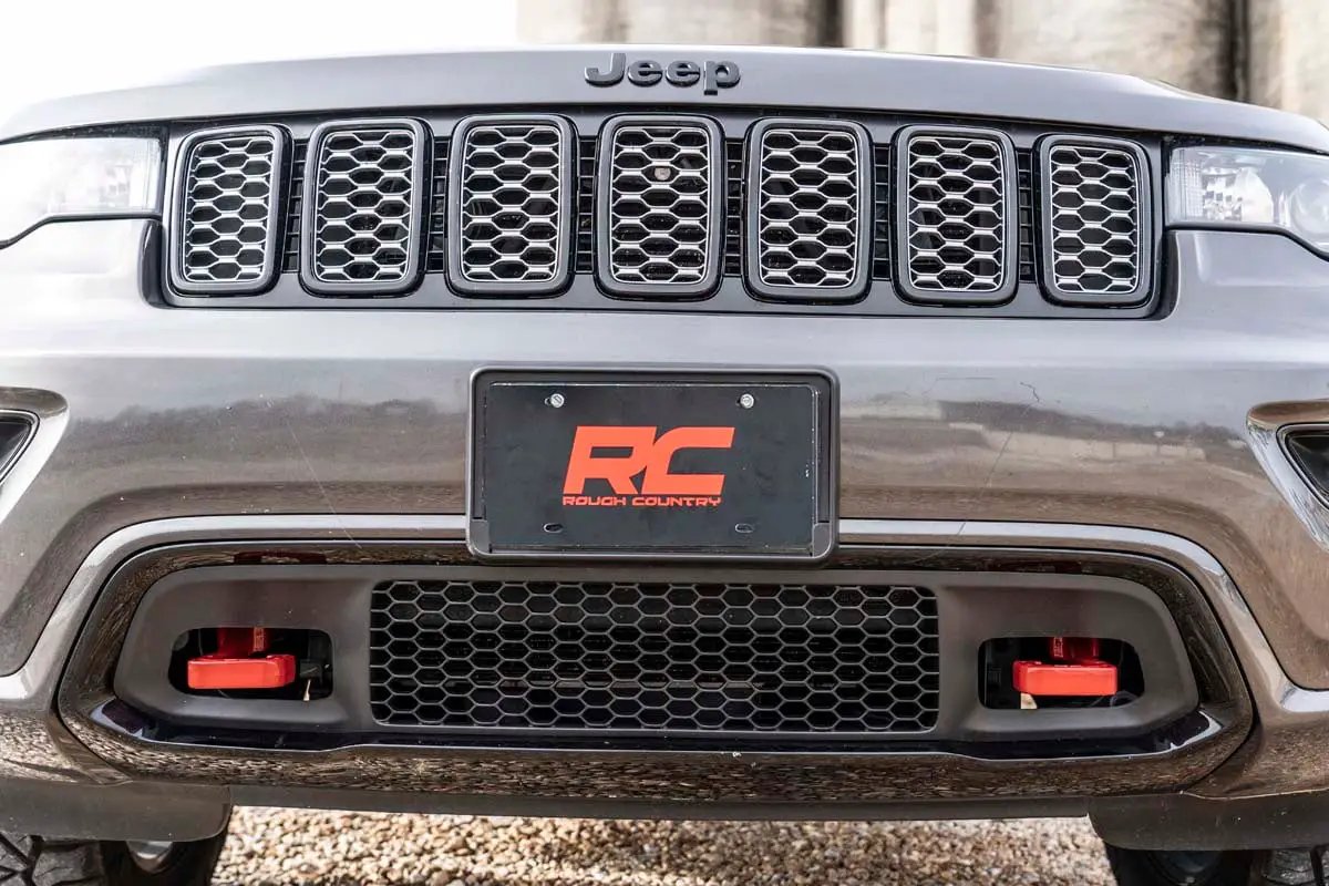 Rough Country Tow Hooks | Forged | Red | Jeep Grand Cherokee 2WD/4WD (2015-2022) by Rough Country