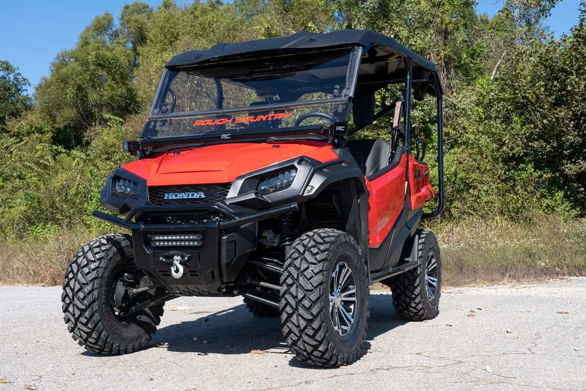 Rough Country LED Light Kit | Cage Mount | 50" Black Single Row | Honda Pioneer 1000/Pioneer 1000-6 by Rough Country