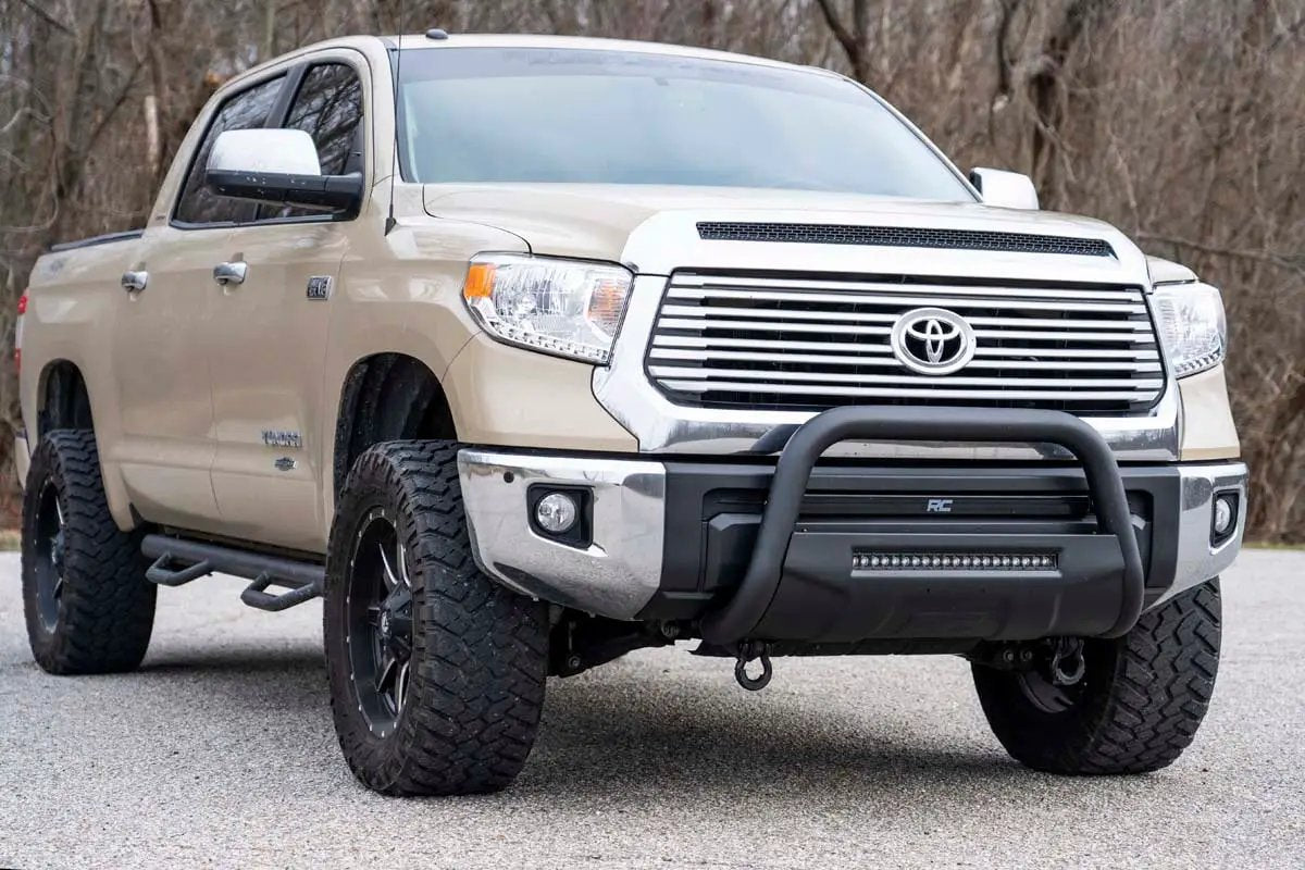 Rough Country Tow Hook Brackets | Bull Bar Support | Toyota Tundra 2WD/4WD (2007-2021) by Rough Country