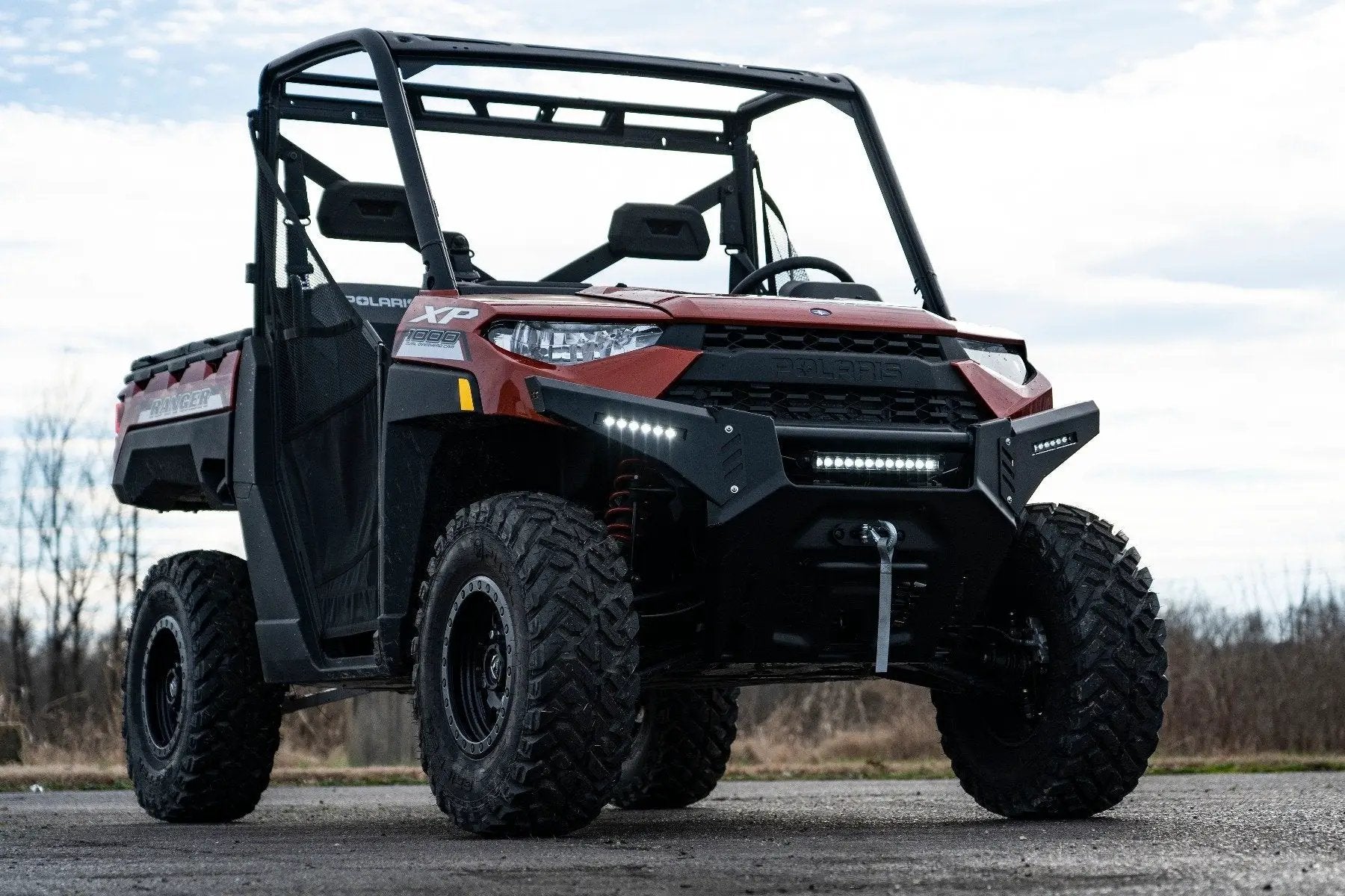 Rough Country Bumper Wings | 6" Black Slimline LED Pair | Polaris Ranger 1000/Ranger XP 900/1000 by Rough Country