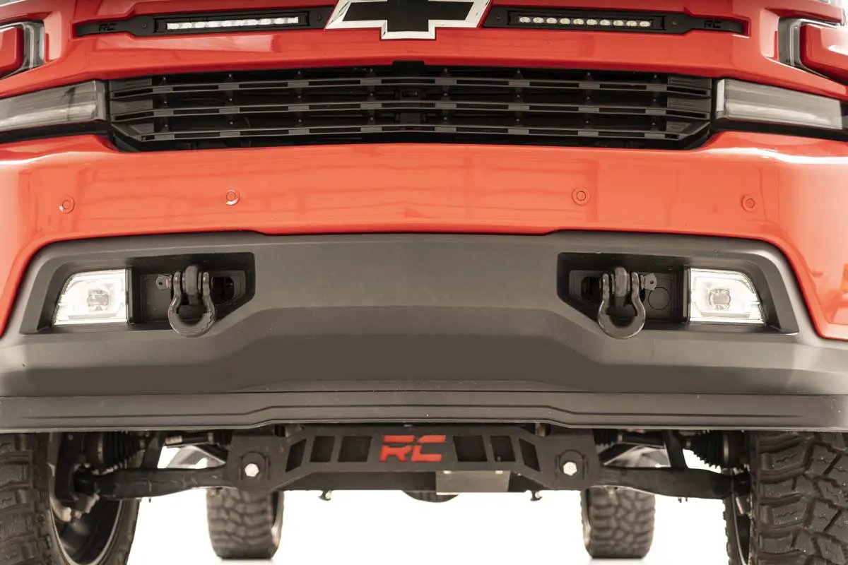 Rough Country Tow Hook Brackets | D-Ring Combo | Chevy Silverado 1500 2WD/4WD (2019-2022) by Rough Country
