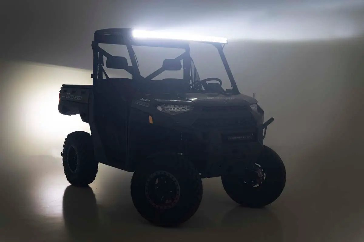 Rough Country LED Light | Rear Mount | 50" Black Pair |Polaris Ranger 1000/Ranger XP 900/1000 by Rough Country