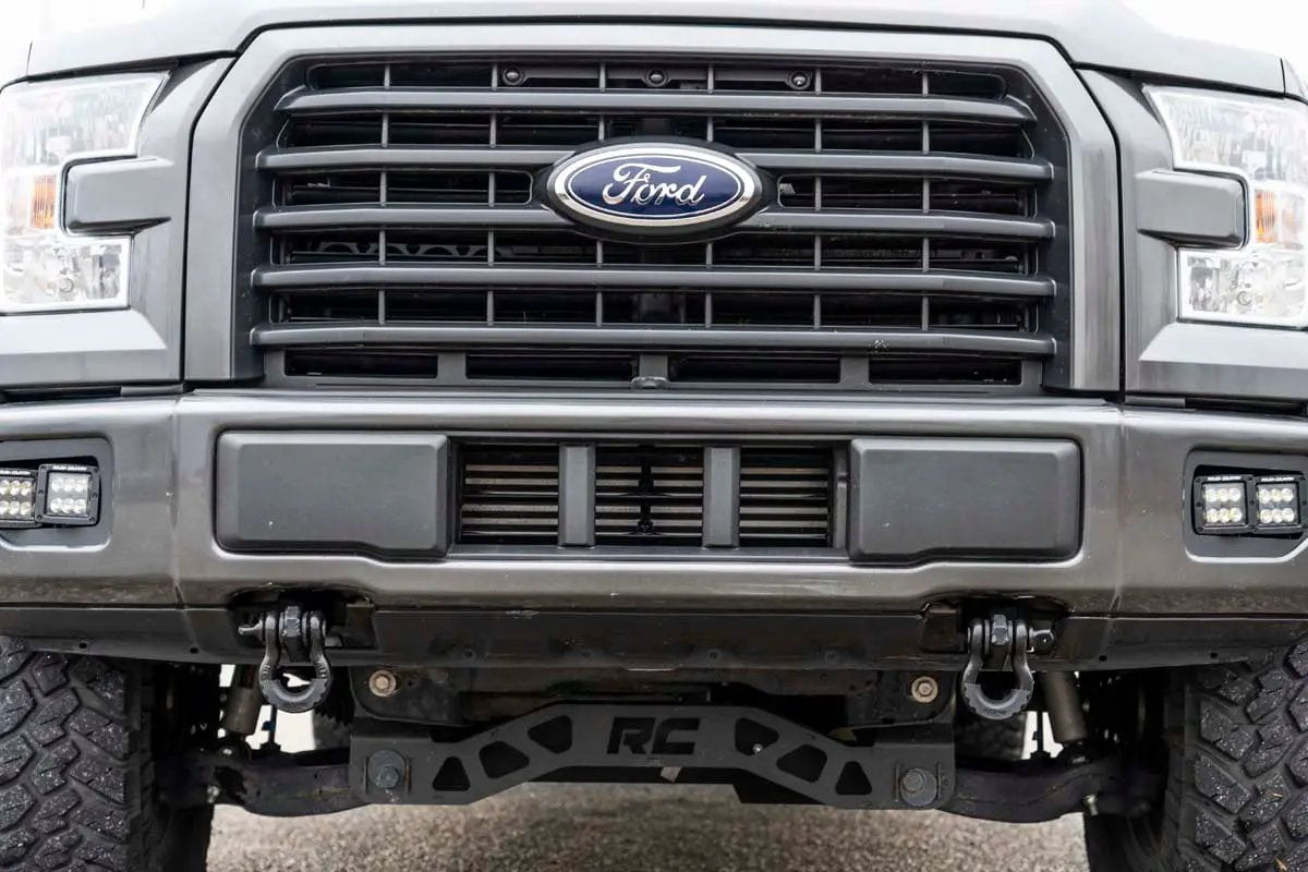 Rough Country Tow Hook Brackets | D-Ring Combo | Ford F-150 2WD/4WD (2009-2025) by Rough Country
