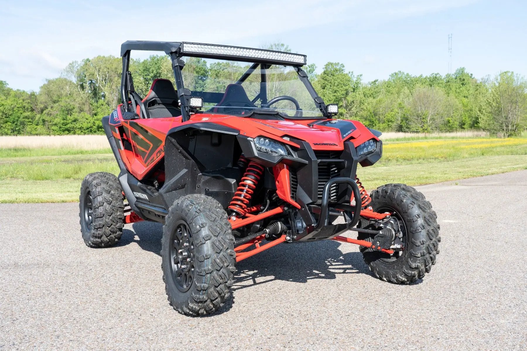 Rough Country LED Light Kit | Cage Mount | 2" Black Pair | White DRL | Honda Talon 1000 by Rough Country