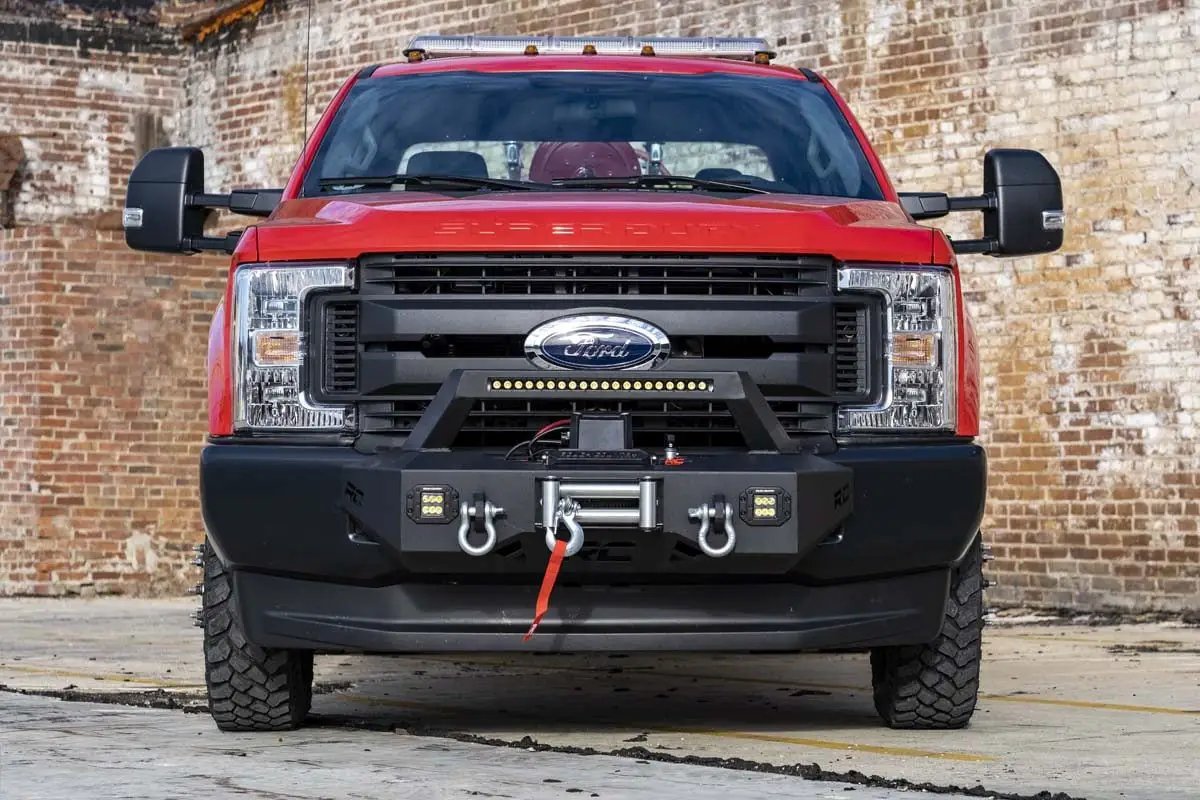 Rough Country EXO Winch Mount Kit | Ford F-250/F-350 Super Duty 2WD/4WD (2017-2020) by Rough Country