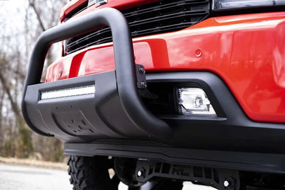 Rough Country Black LED Bull Bar | Chevy Silverado 1500 2WD/4WD (2019-2022) by Rough Country