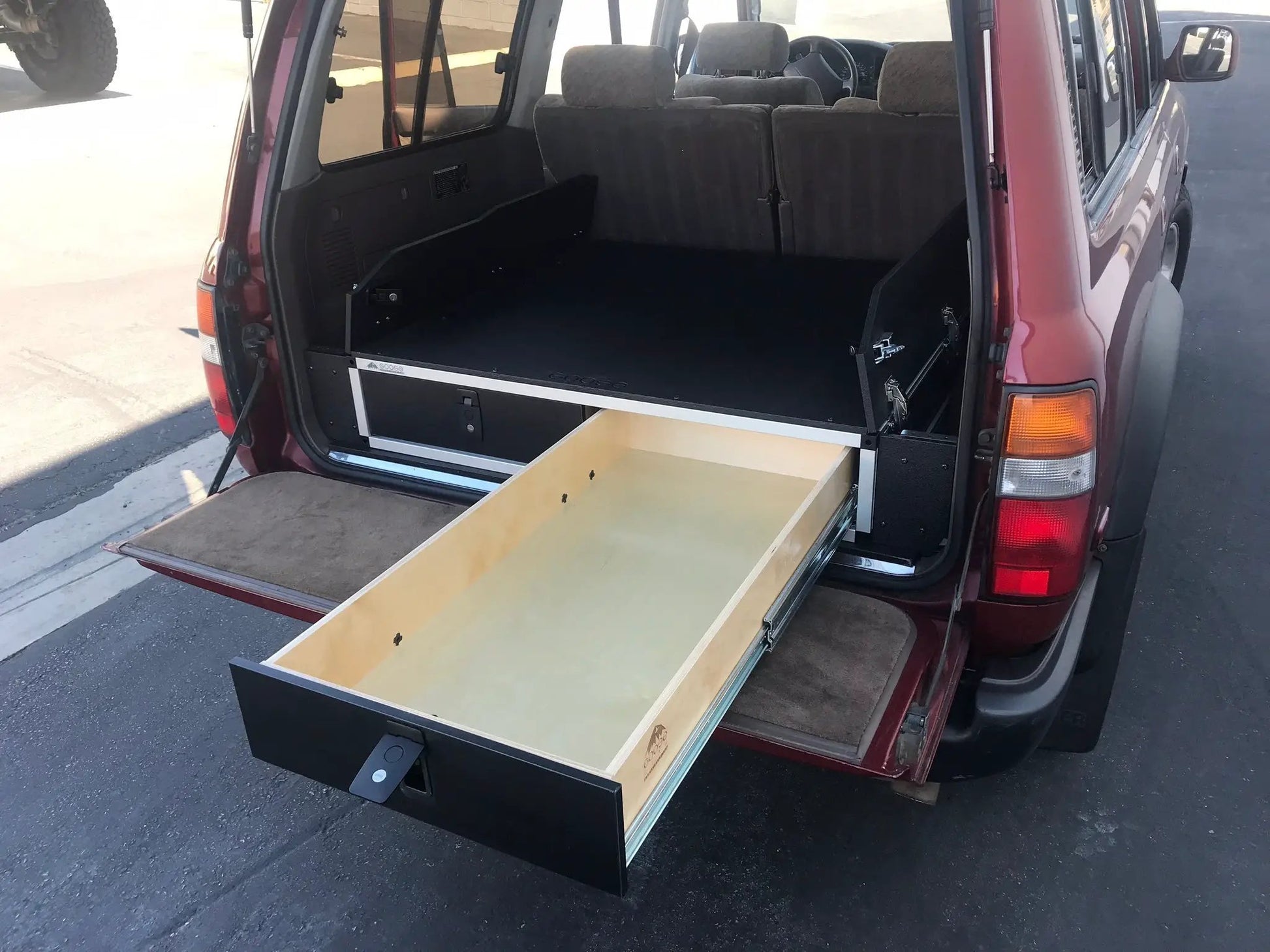Stealth Sleep and Storage Package for Toyota Land Cruiser 1991-1997 80 Series - 43-3/8" W x 8" H x 40" D by Goose Gear