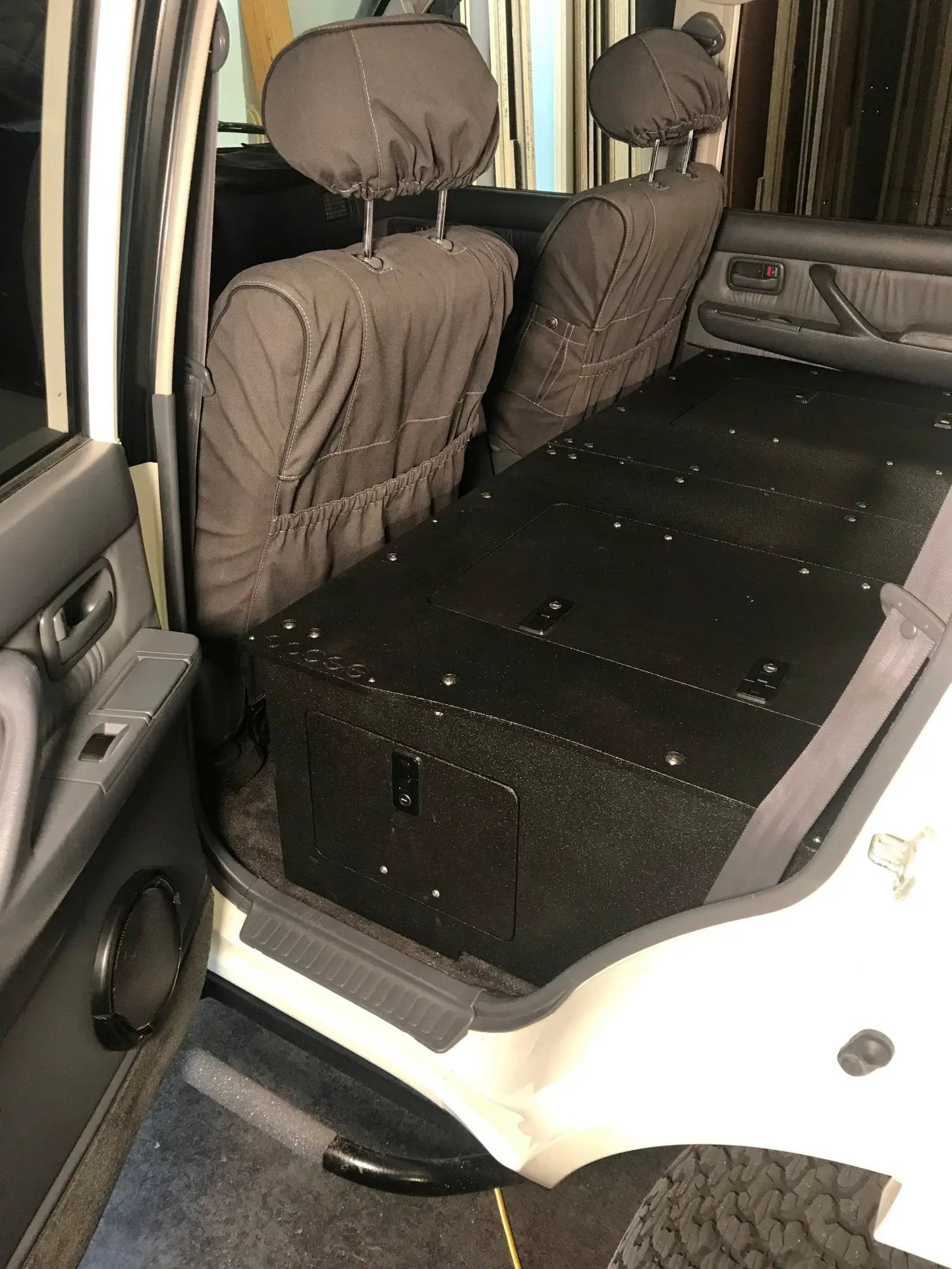 Stealth Sleep and Storage Package for Toyota Land Cruiser 1991-1997 80 Series - 43-3/8" W x 8" H x 40" D by Goose Gear