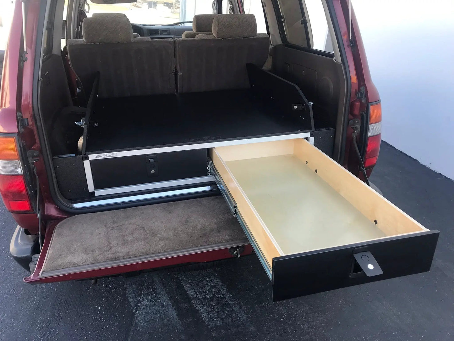 Stealth Sleep and Storage Package for Toyota Land Cruiser 1991-1997 80 Series - 43-3/8" W x 8" H x 40" D by Goose Gear